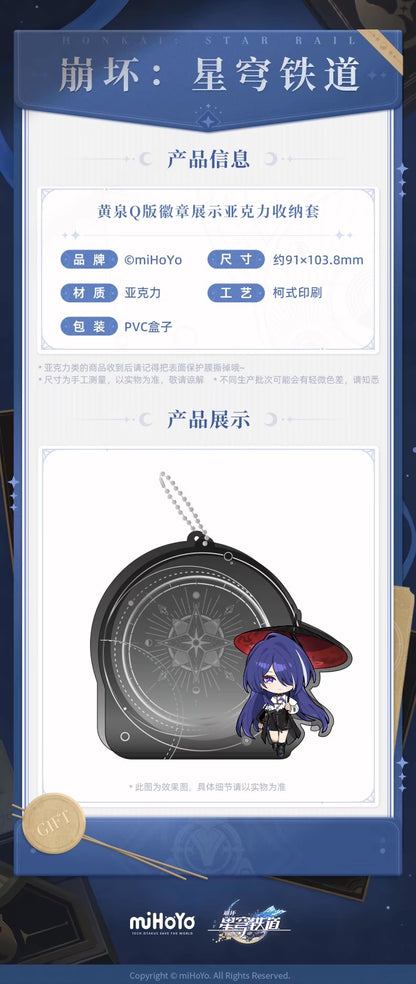 Honkai Star Rail Acheron and Kafka Acrylic Badge Holder