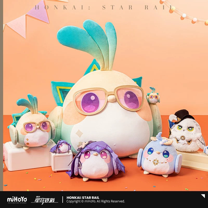 Star Rail Origami Bird Plush and Keychain Aventurine, Robin and Black Swan Owlbert Parlor Series from Mihoyo